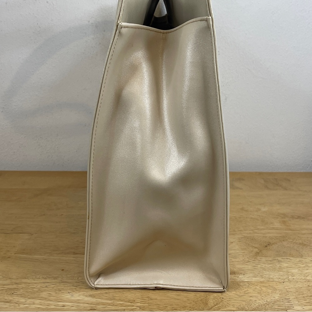 Escada Sunset Boulevard Cream Ivory Tote Handbag - Picture 4 of 16